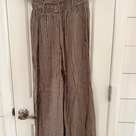 Plaid Pants Wide Leg - Picture 3 of 3